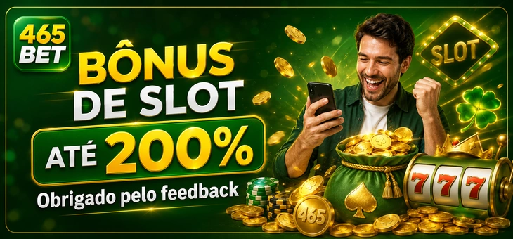 Bônus em slots selecionados na 465bet